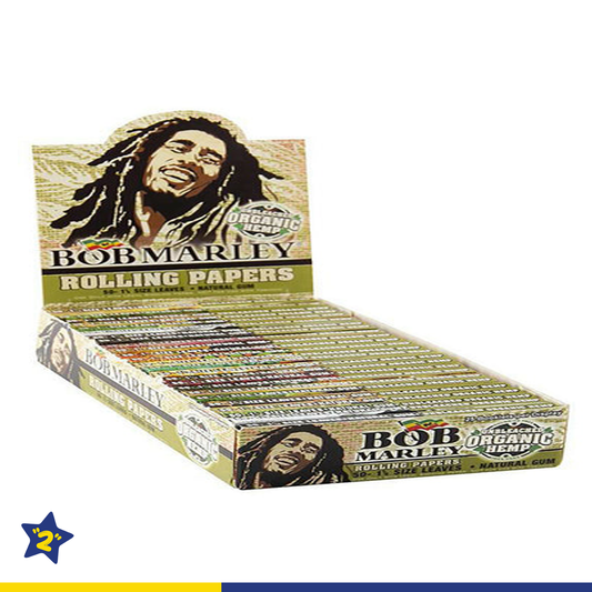 Bob Marley 1 1/4" Size Unbleached Hemp Rolling Paper