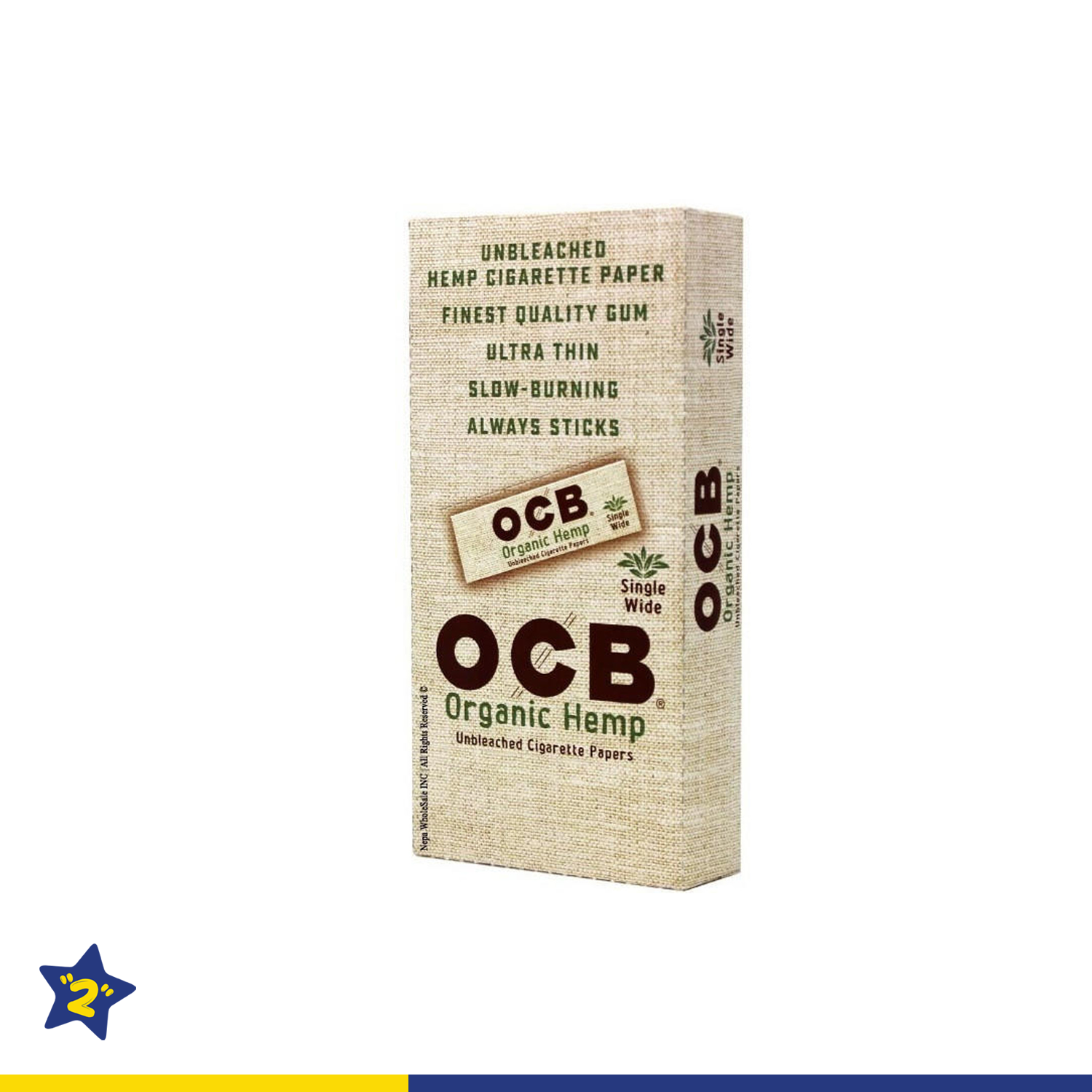 OCB Organic Hemp Single Wide Rolling Paper