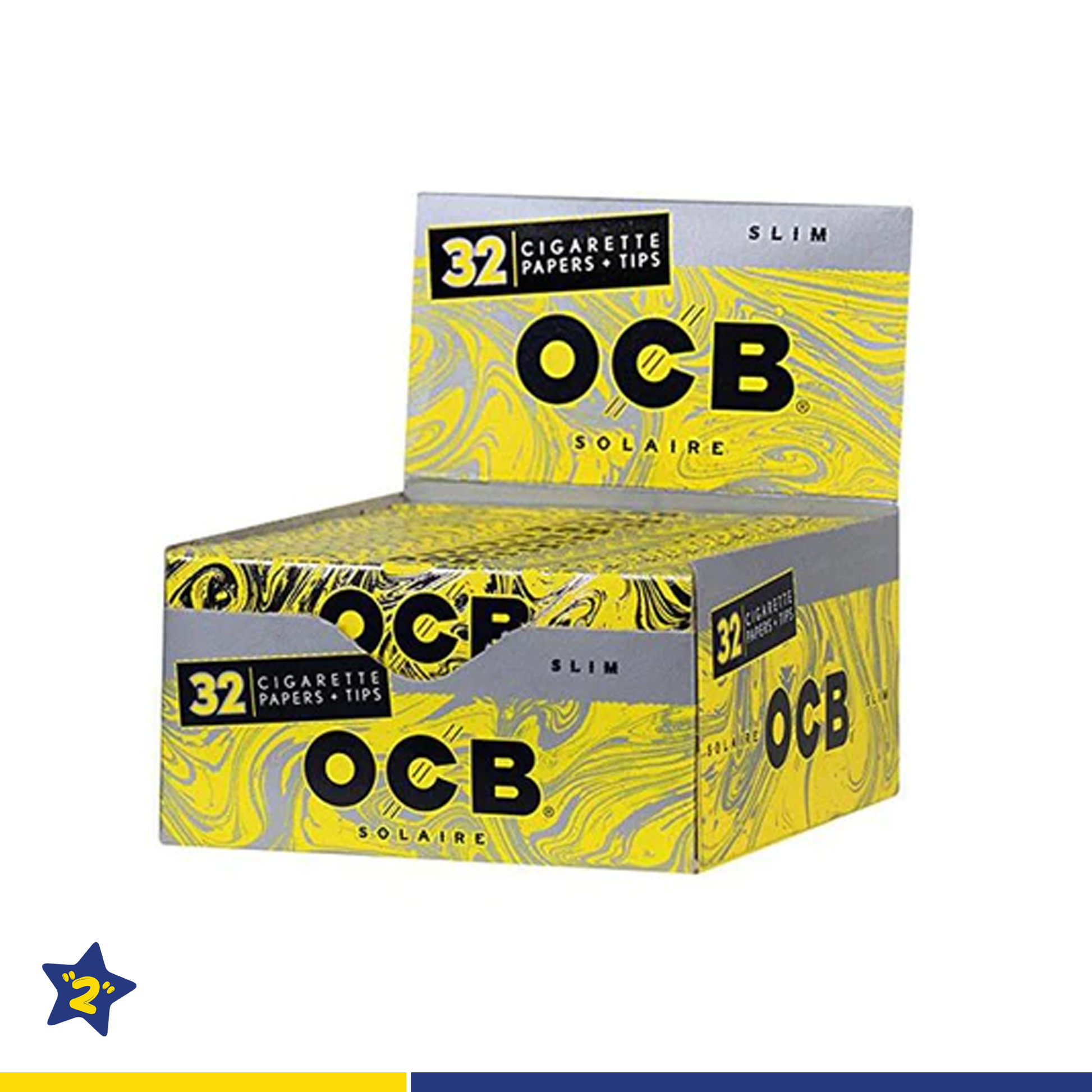 OCB Solaire Slim Size with tips Rolling Paper