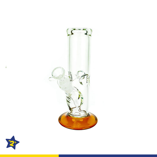 8" Color Wine Base Straight Tube Water Pipe