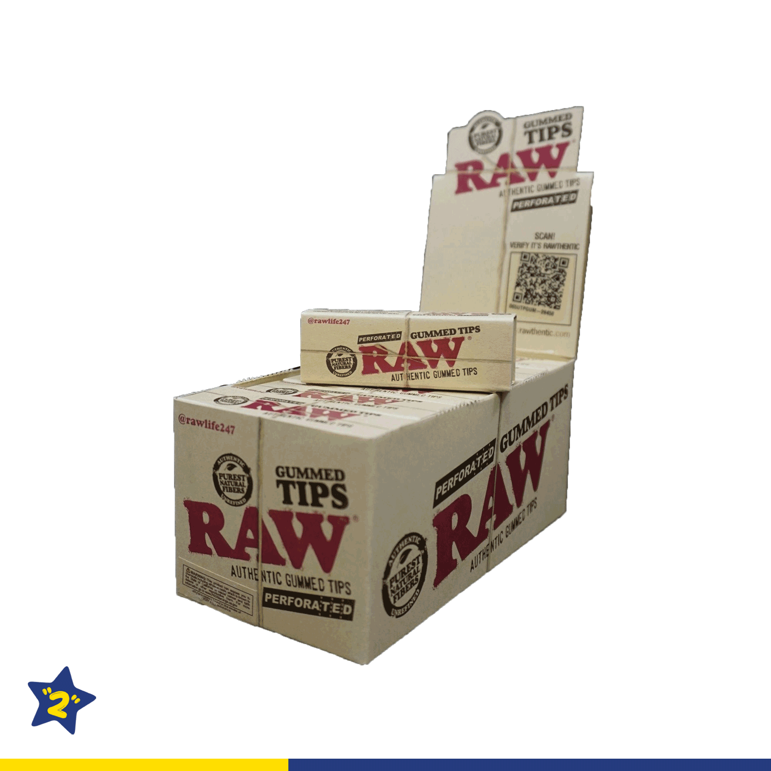 Raw Perforated Gummed Tips