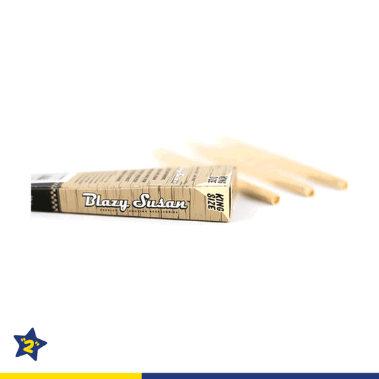 Blazy Susan - Unbleached Pre Rolled Cones King Size 