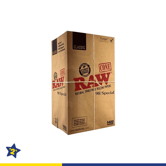 Raw Classic 98 Select Pre-Rolled Cone - 1400ct./Display