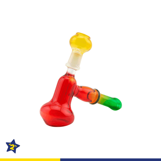 Rasta Color Hammer Bubbler Dab Rig