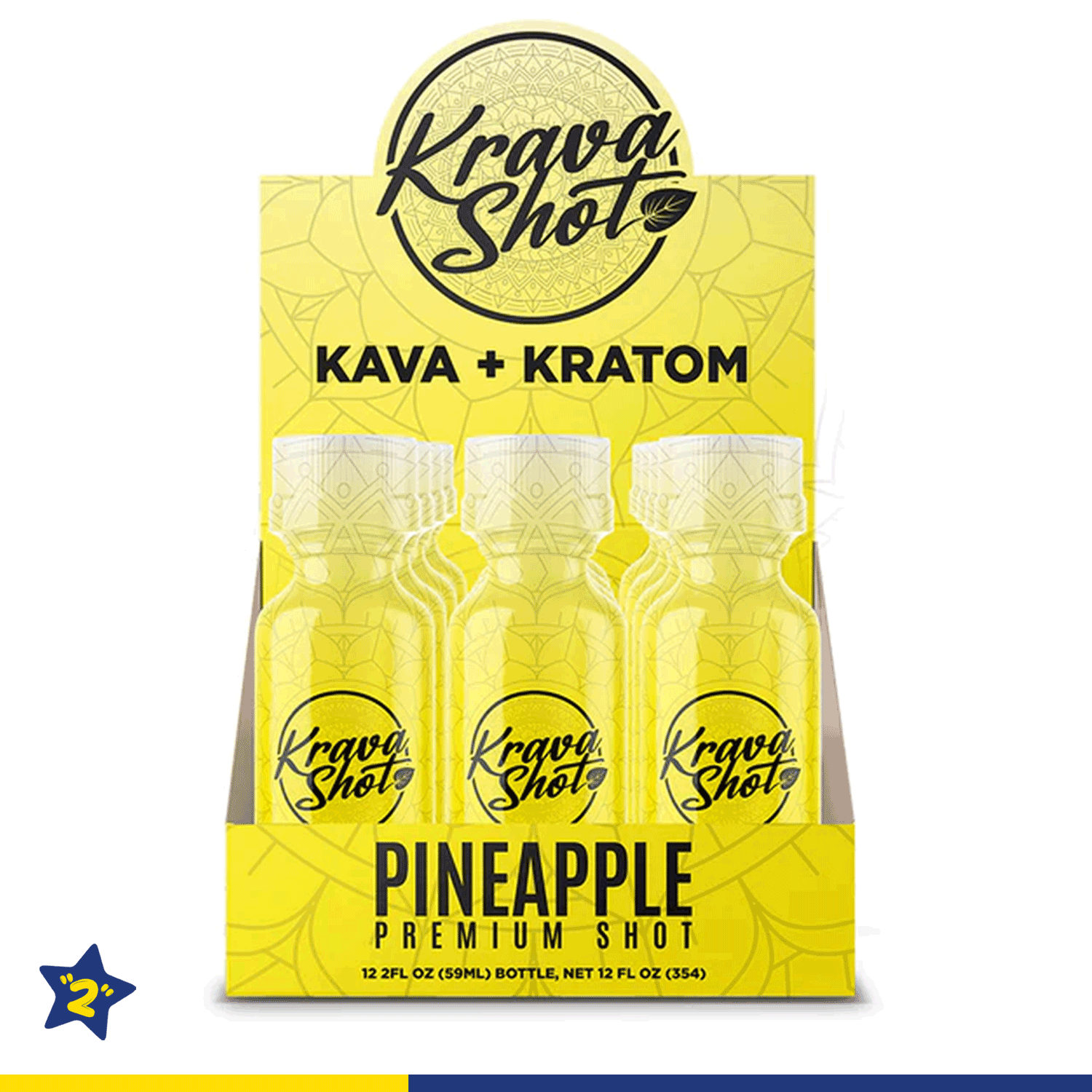 Krava Pineapple 2oz Extract Shot - 12 Count Display