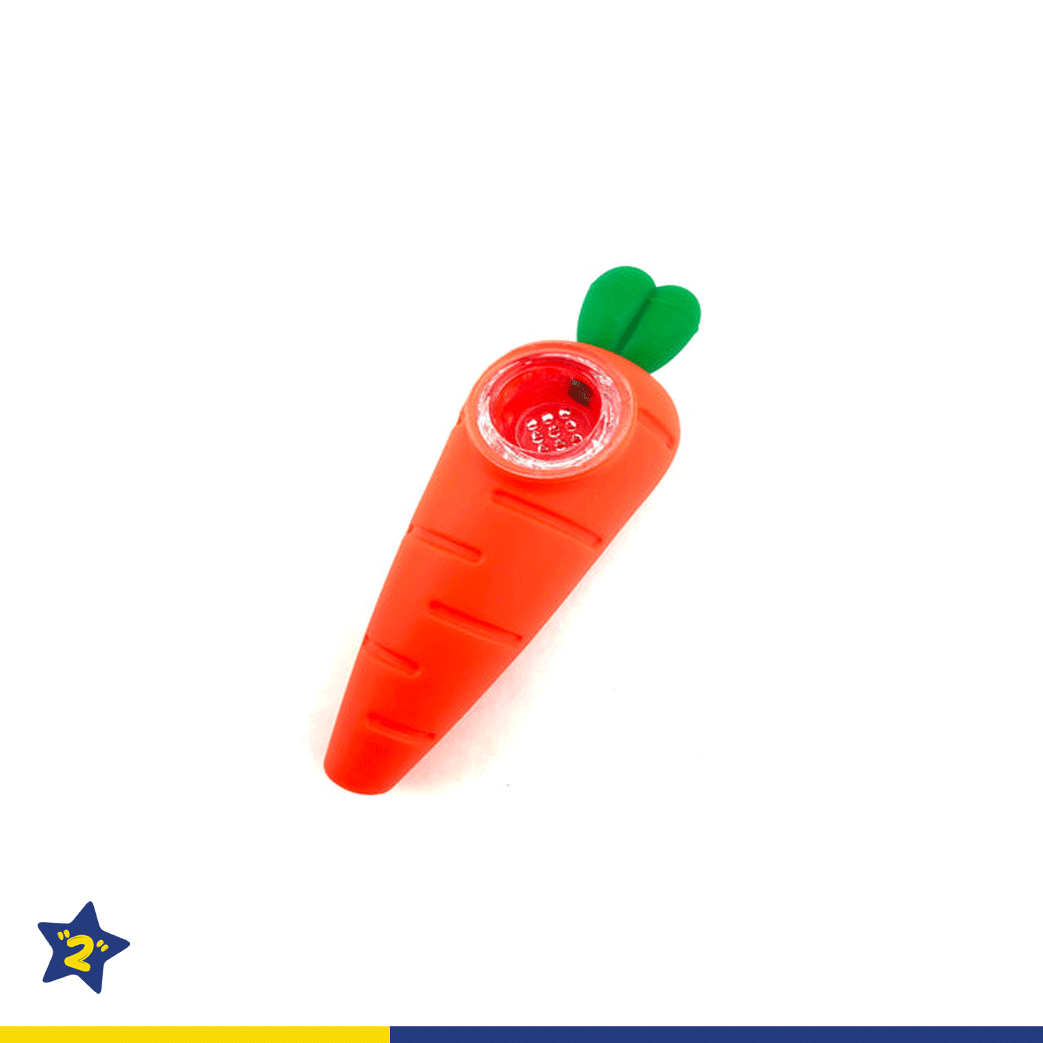 5" Carrot Silicone Hand Pipe