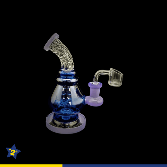 Slime Colors Dab Rig With Twisted Glass Mouth