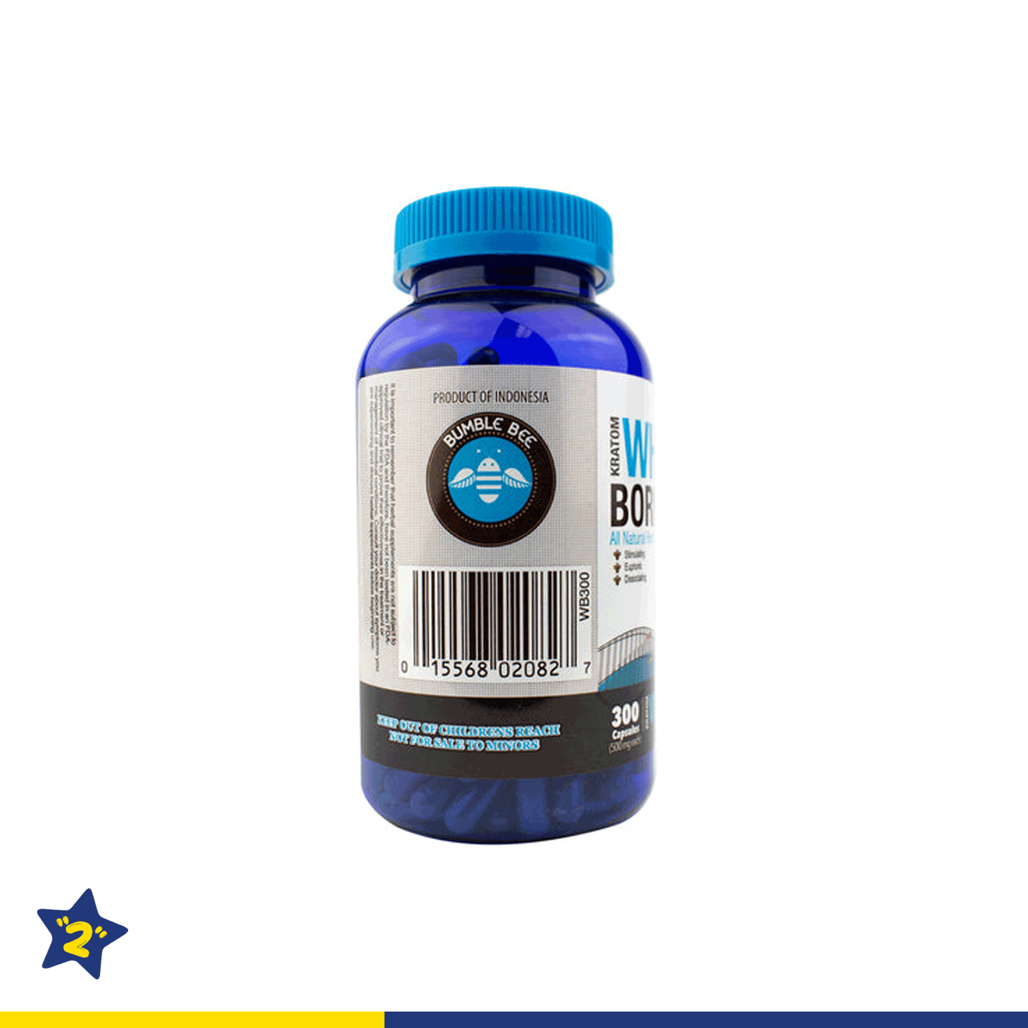 Bumble Bee Kratom Capsules White Borneo