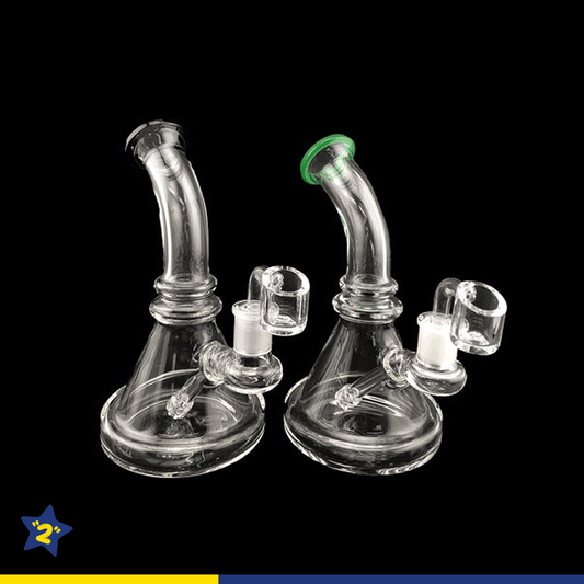 Curved Double Ring Thick Beaker Base Dab Rig