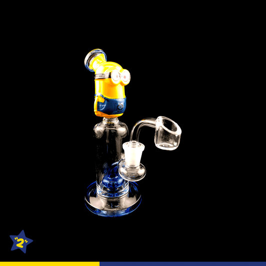 Minion Head Showerhead Perc Dab Rig